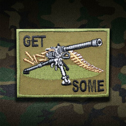 Obtenga un parche de manga de velcro / termoadhesivo bordado del ejército táctico